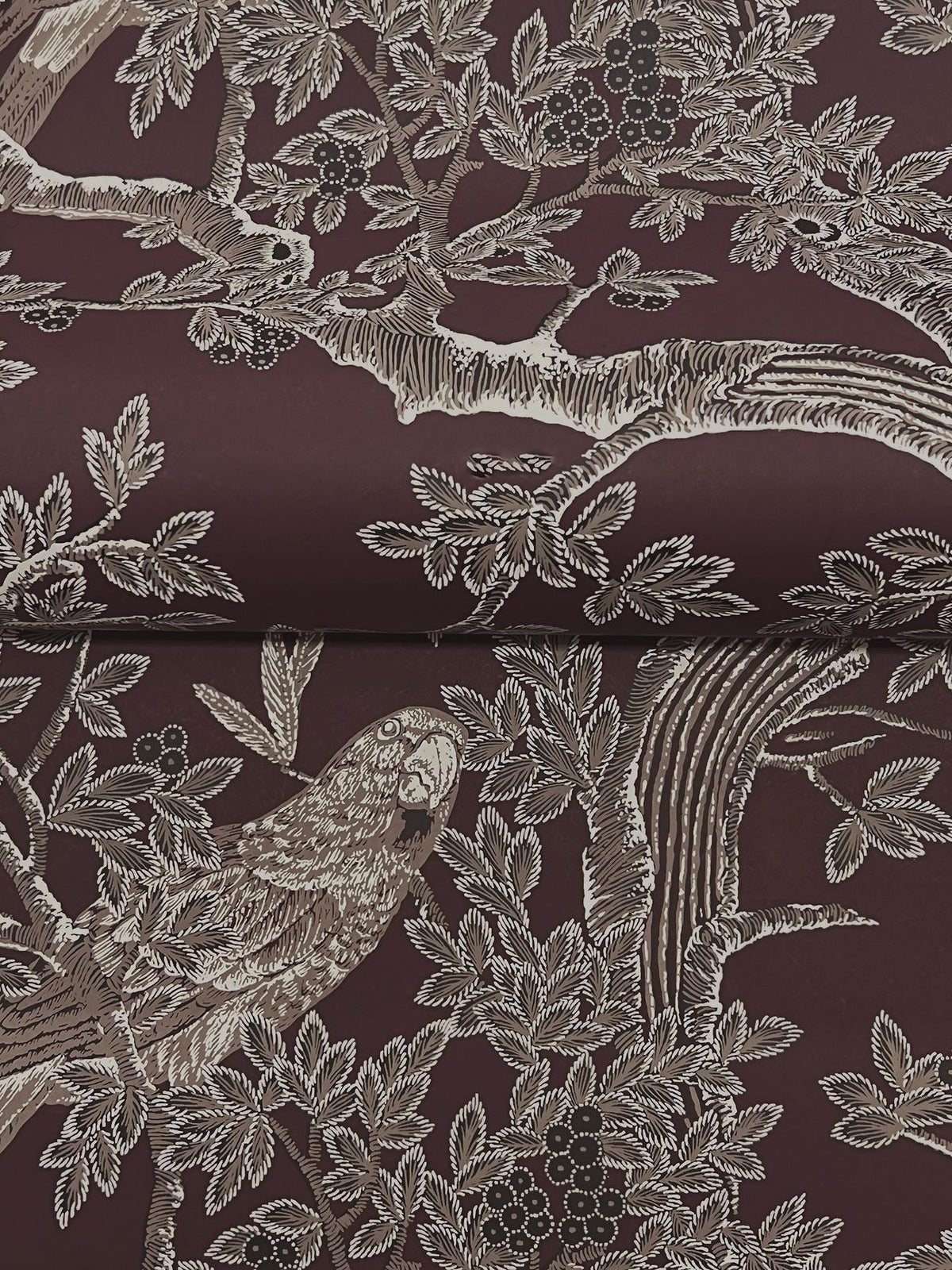 Ronald Redding Designs Regal Ridge Plum Trailing Tree Wallpaper