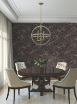 Ronald Redding Designs Regal Ridge Plum Trailing Tree Wallpaper