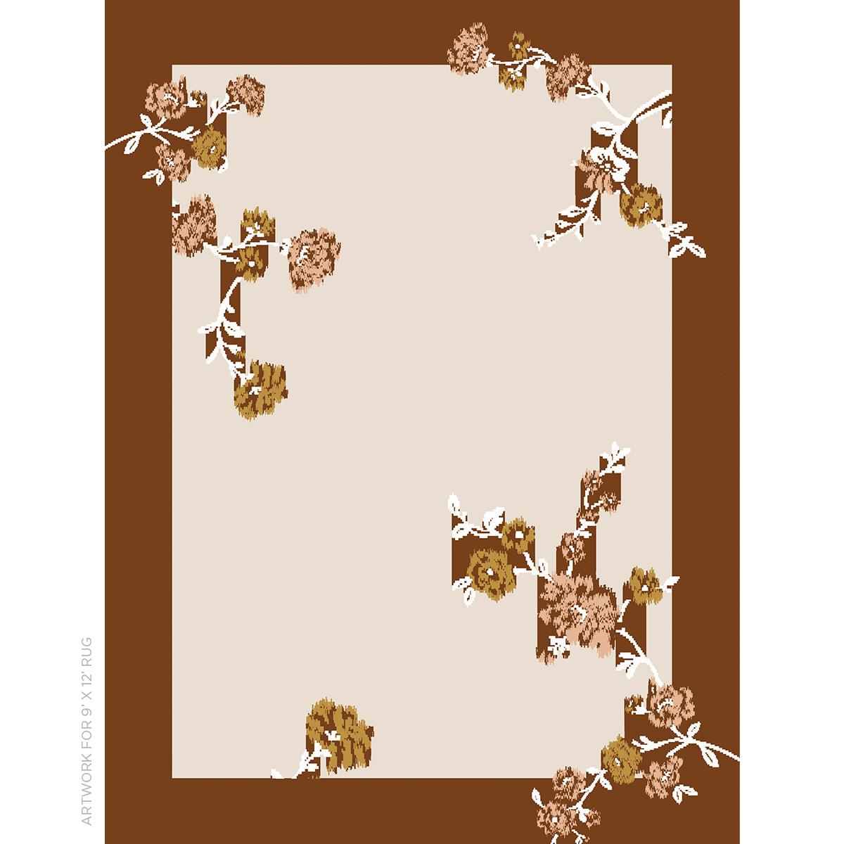 Schumacher Merlot 8' x 8' Trace Of Connection Rug