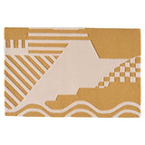 Schumacher Antique Gold 8' x 8' City'S Silent Lines Rug