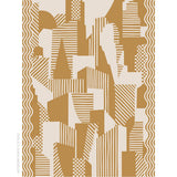 Schumacher Antique Gold 8' x 8' City'S Silent Lines Rug