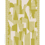 Schumacher Chartreuse 8' x 8' City'S Silent Lines Rug