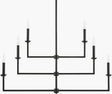 Surya Calira CLRA-001 36"L x 20"W x 52"H Ceiling Lighting