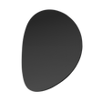 Sonneman Malibu Discs SATIN BLACK 14W x 0H Wall Sconce