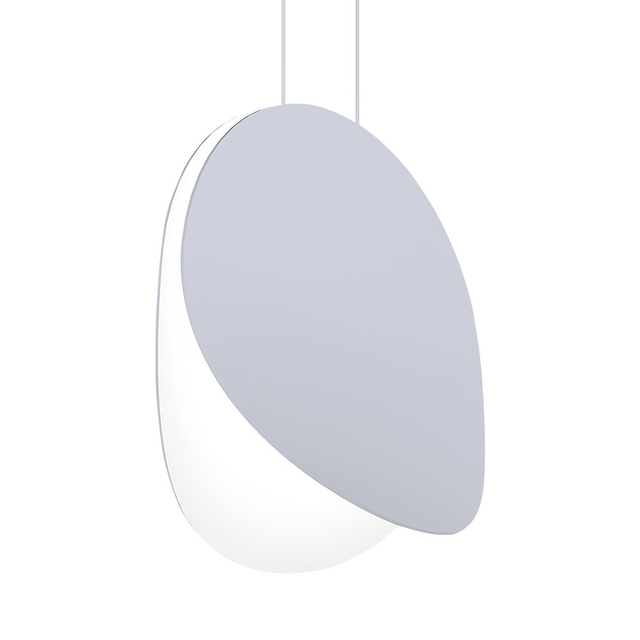 Sonneman Malibu Discs DOVE GRAY 14W x 6.25L x 14H Pendant