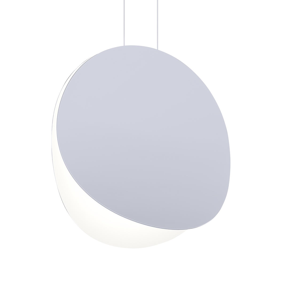 Sonneman Malibu Discs DOVE GRAY 18W x 7.75L x 18H Pendant