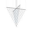Sonneman Constellation Bright Satin Aluminum 58W x 71H Pendant