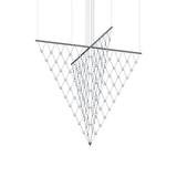 Sonneman Constellation Bright Satin Aluminum 58W x 71H Pendant