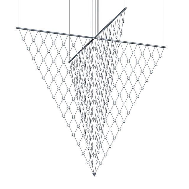 Sonneman Constellation Bright Satin Aluminum 78W x 95.25H Pendant