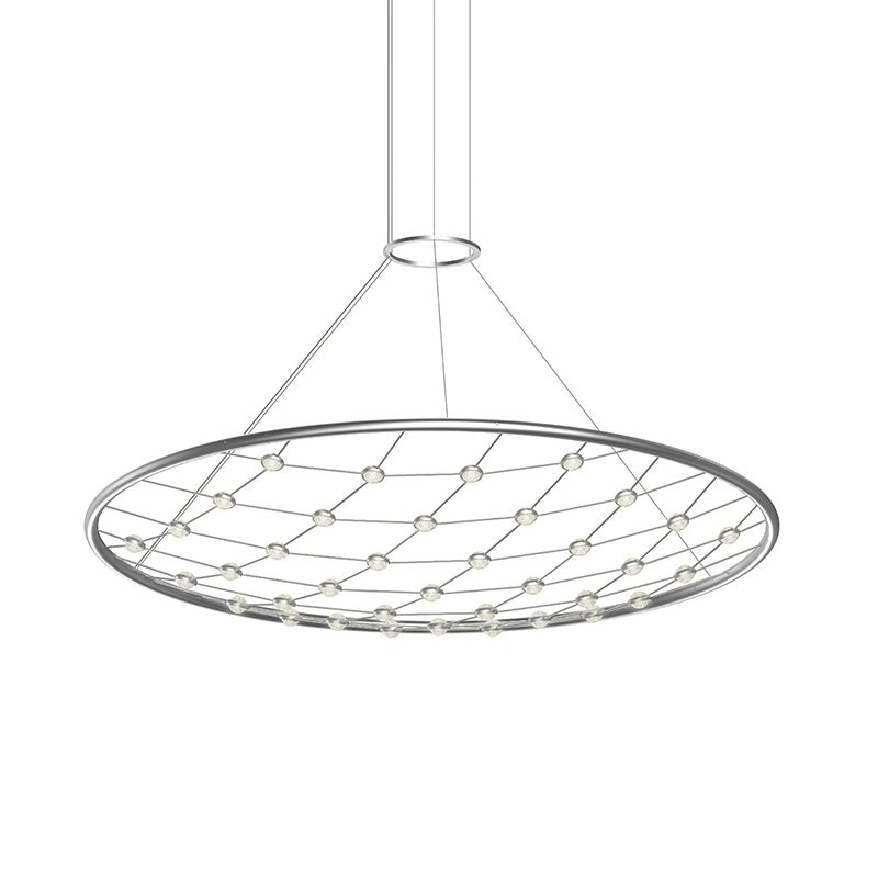 Sonneman Constellation Bright Satin Aluminum 49W x 9.5H Pendant