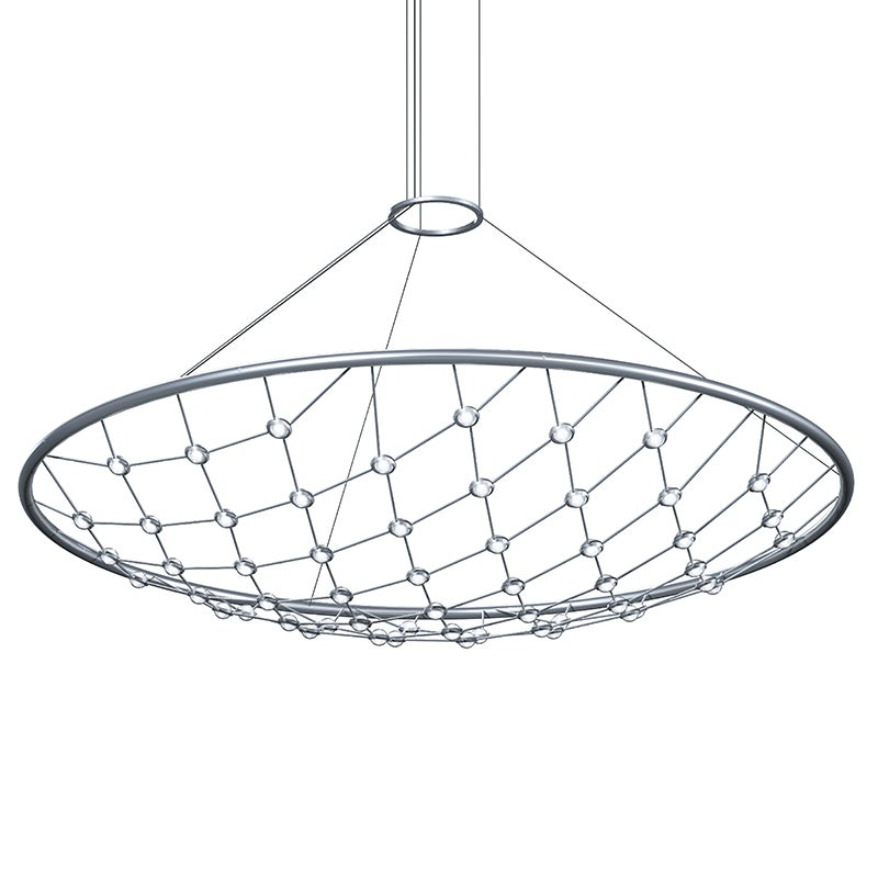 Sonneman Constellation Bright Satin Aluminum 60.75W x 9.5H Pendant