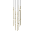 Sonneman Constellation SATIN BRASS 11.5W x 30H Pendant