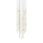 Sonneman Constellation SATIN BRASS 11.5W x 30H Pendant