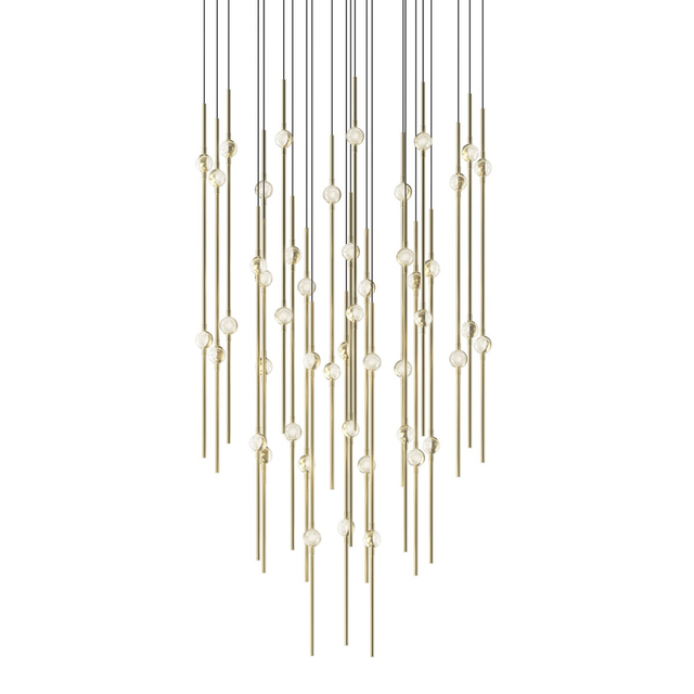 Sonneman Constellation SATIN BRASS 24.75W x 30H Pendant