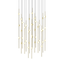 Sonneman Constellation SATIN BRASS 21.5W x 21.5L x 38H Pendant