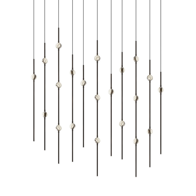 Sonneman Constellation Espresso Black 7.5W x 35.5L x 38H Pendant