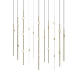 Sonneman Constellation SATIN BRASS 7.5W x 35.5L x 38H Pendant