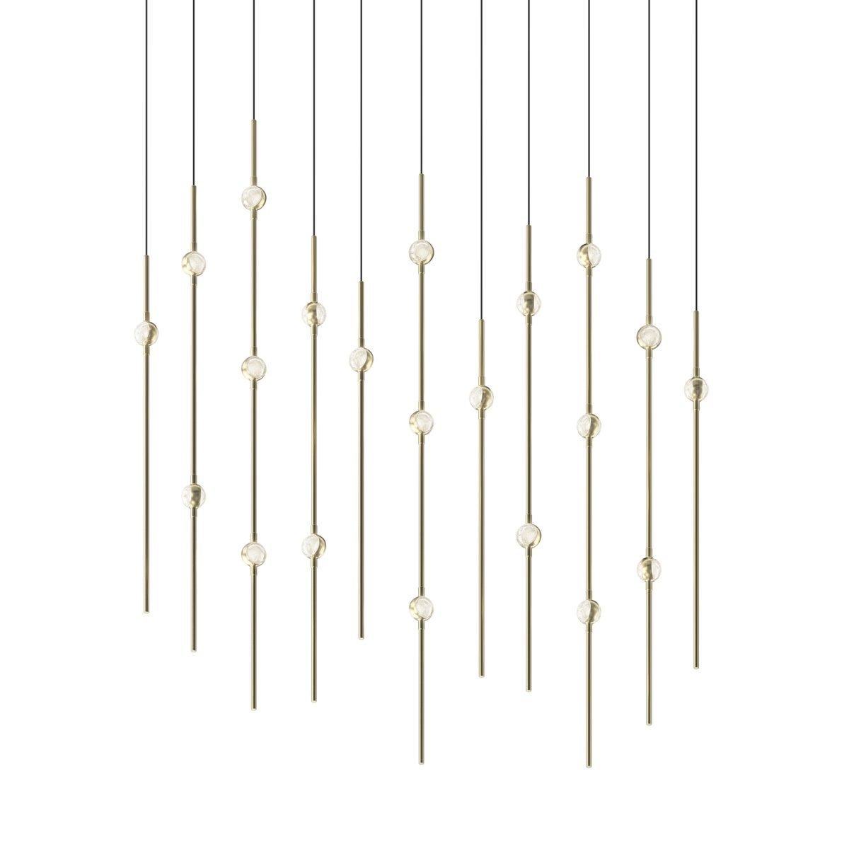 Sonneman Constellation SATIN BRASS 7.5W x 35.5L x 38H Pendant