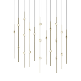 Sonneman Constellation SATIN BRASS 7.5W x 35.5L x 38H Pendant