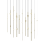 Sonneman Constellation SATIN BRASS 7.5W x 35.5L x 38H Pendant