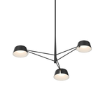 Sonneman Ray SATIN BLACK 35.75W x 12H Pendant