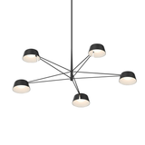 Sonneman Ray SATIN BLACK 45.25W x 12H Pendant