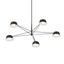 Sonneman Ray SATIN BLACK 45.25W x 12H Pendant