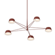 Sonneman Ray Oxide Red 45.25W x 12H Pendant