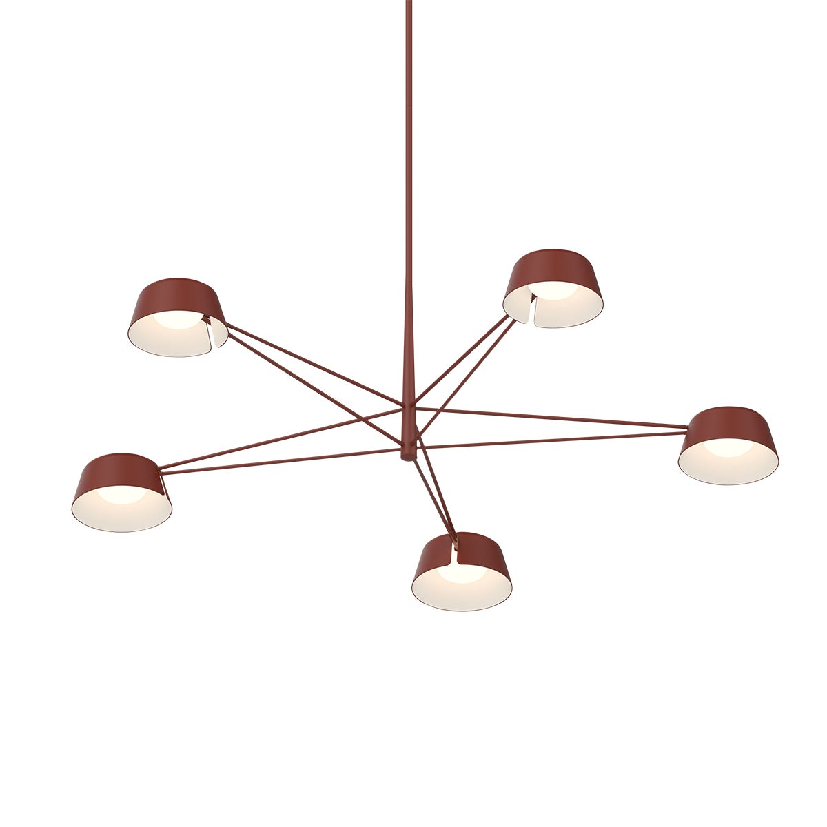 Sonneman Ray Oxide Red 45.25W x 12H Pendant