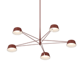 Sonneman Ray Oxide Red 45.25W x 12H Pendant