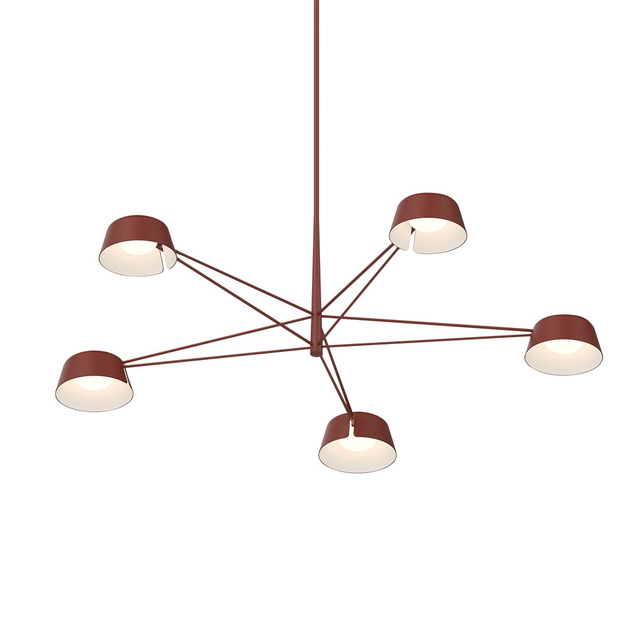 Sonneman Ray Oxide Red 45.25W x 12H Pendant