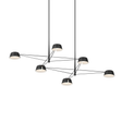Sonneman Ray SATIN BLACK 67.75W x 45.25L x 12H Pendant