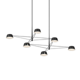 Sonneman Ray SATIN BLACK 67.75W x 45.25L x 12H Pendant