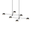 Sonneman Ray SATIN BLACK 67.75W x 45.25L x 12H Pendant