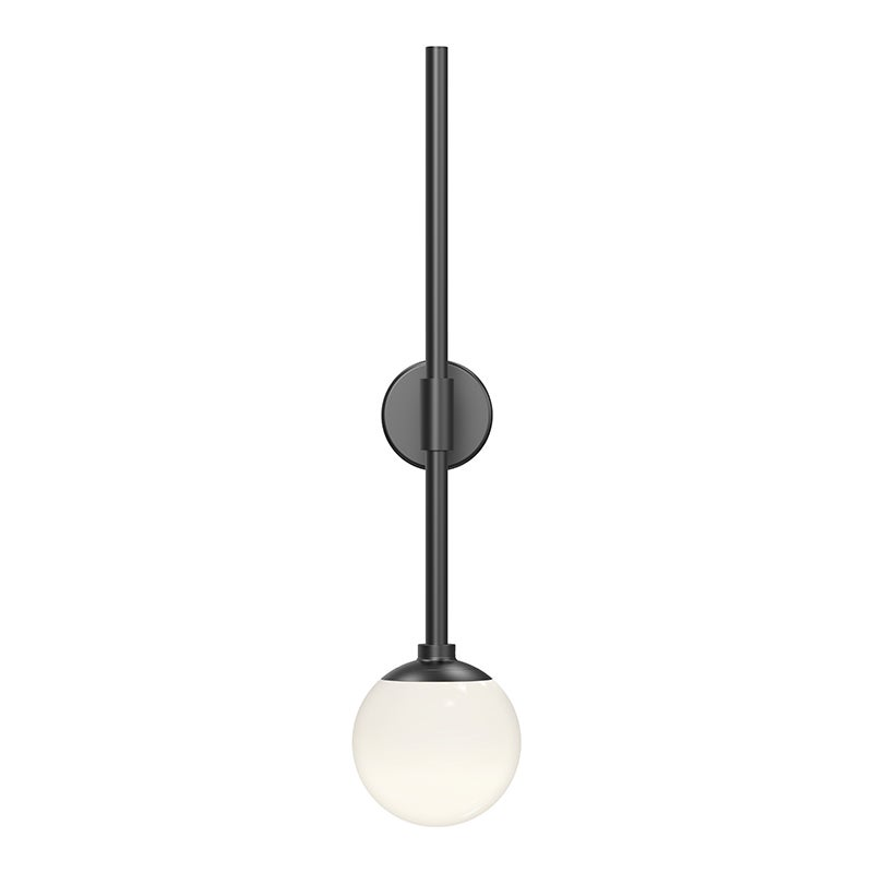 Sonneman Sabon SATIN BLACK 3W x 12.25H Wall Sconce