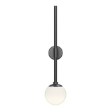 Sonneman Sabon SATIN BLACK 3W x 12.25H Wall Sconce