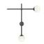 Sonneman Sabon SATIN BLACK 12W x 14.75H Wall Sconce