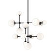Sonneman Sabon SATIN BLACK 29W x 27H Pendant