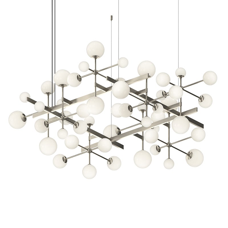 Sonneman Nebula SATIN NICKEL 61W x 56.75L x 26H Pendant