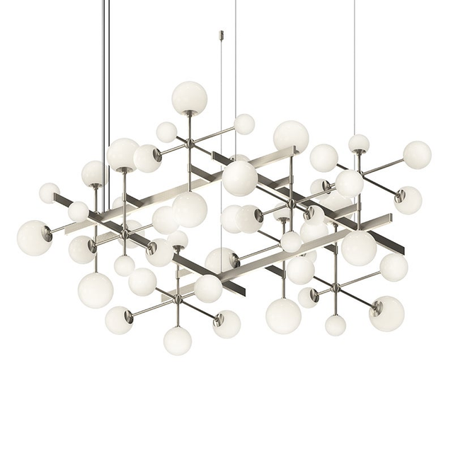 Sonneman Nebula SATIN NICKEL 61W x 56.75L x 26H Pendant
