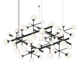 Sonneman Nebula SATIN BLACK 61W x 56.75L x 26H Pendant