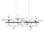 Sonneman Nebula SATIN BLACK 68.75W x 33.25L x 26.75H Pendant