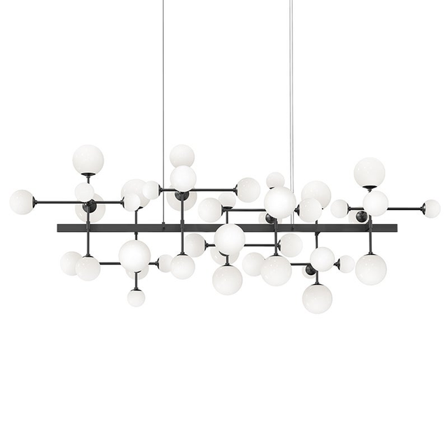 Sonneman Nebula SATIN BLACK 68.75W x 33.25L x 26.75H Pendant