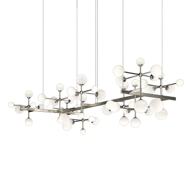 Sonneman Nebula SATIN NICKEL 95.5W x 49.5L x 26.5H Pendant