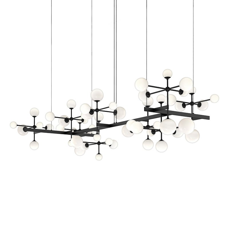Sonneman Nebula SATIN BLACK 95.5W x 49.5L x 26.5H Pendant