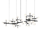 Sonneman Nebula SATIN BLACK 95.5W x 49.5L x 26.5H Pendant