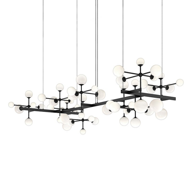 Sonneman Nebula SATIN BLACK 95.5W x 49.5L x 26.5H Pendant