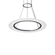 Sonneman Arctic Rings Bright Satin Aluminum 23.75W x 0.5H Pendant
