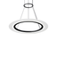 Sonneman Arctic Rings SATIN BLACK 23.75W x 0.5H Pendant