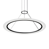 Sonneman Arctic Rings SATIN BLACK 37.5W x 0.5H Pendant